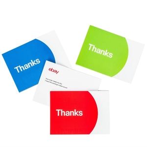 NEW Thank You Cards – Red, Blue and Green 200 cards